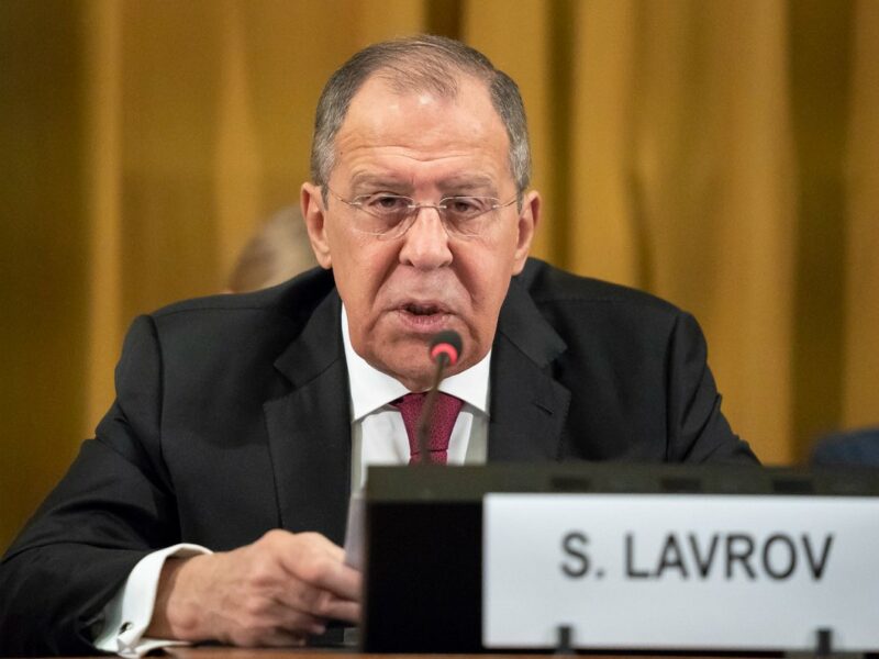 Sergey Lavrov Minister of Foreign Affairs of Russia delivers speech at the Conference on Disarmament, 20 March 2019. UN Photo / Emmanuel Hungrecker. https://creativecommons.org/licenses/by-nc-nd/2.0/