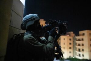 Israel Defense Forces troops conduct counter-terrorism operations in Judea and Samaria, Jan. 23, 2023. Credit: IDF.