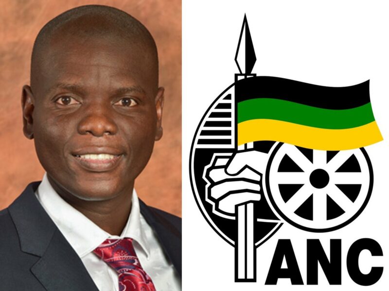 Justice Minister Ronald Lamola; ANC Logo; commons.